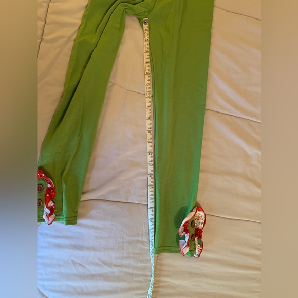 Hunny Bee Kids Christmas Santa ballerina twirl dress matching leggings 4xl - Picture 10 of 14